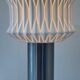 Vintage lamp 70s porcelain and chrome foot