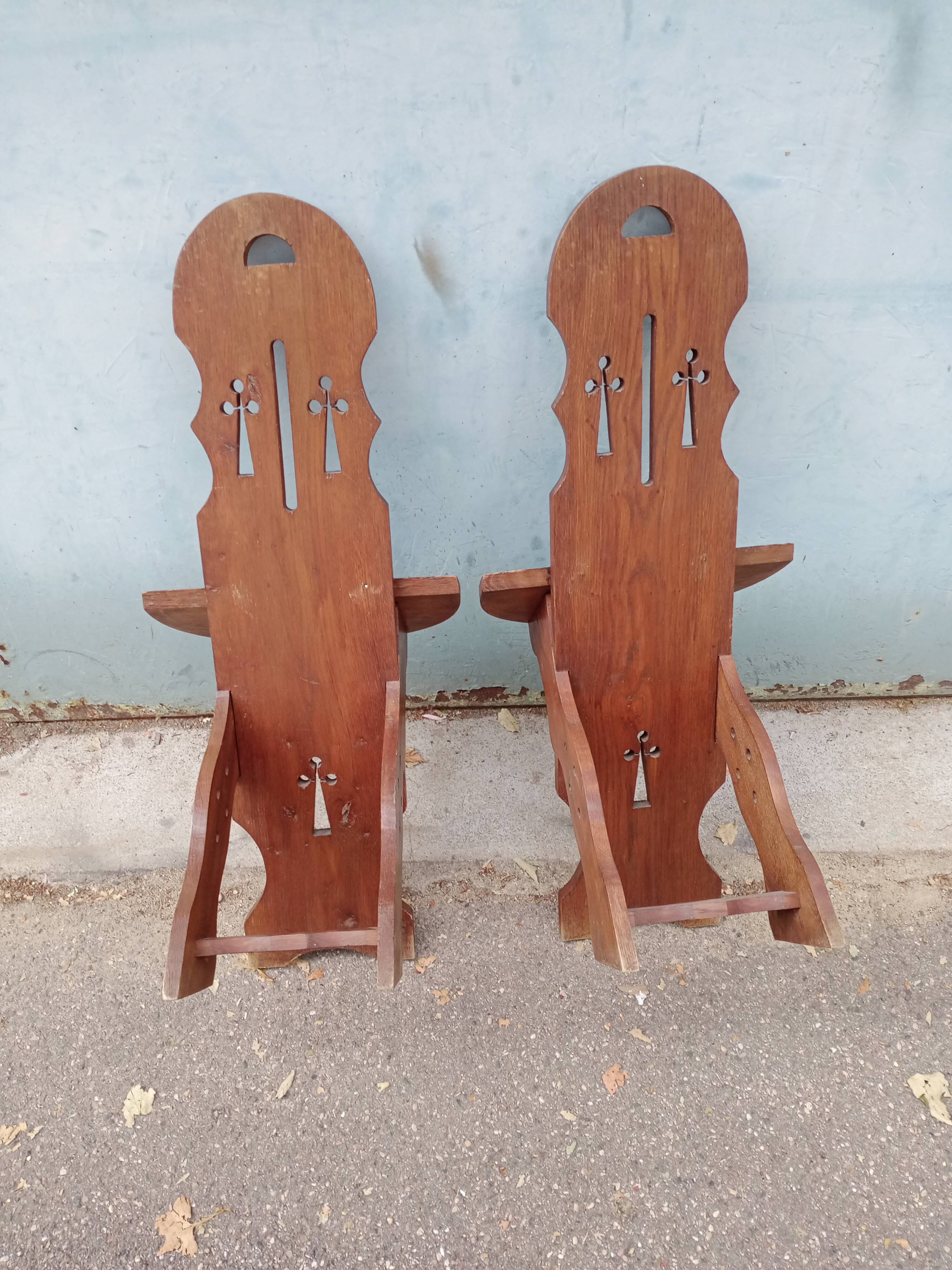 Paire de chaises d'appoint "campagne"