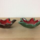 Pair of empty Elchinger pockets, ceramic starfish, 1950s