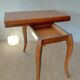 Spectacular Art Deco modular Console Table in walnut burl - 2 in 1
