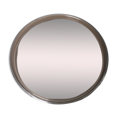 Miroir rond vintage - gilac n° 1813- plexiglas fumé - 1970