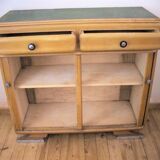 Wooden curtain buffet