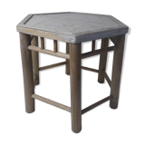Rattan bamboo side table