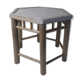 Rattan bamboo side table