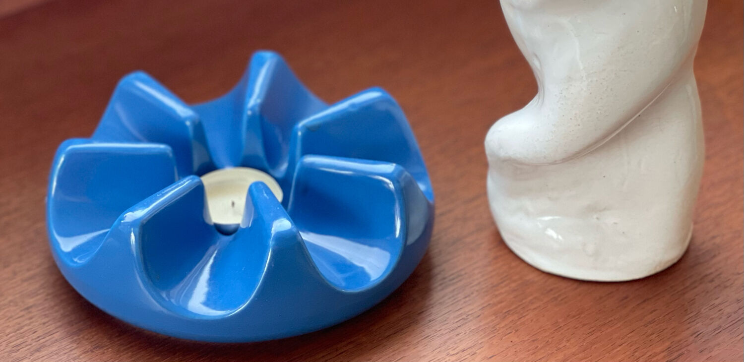 Vintage candle holder 1970