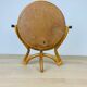 Rattan mirror on foot to pose vintage dressing table 60s