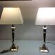Pair of brass lamps art deco style 60s-70s