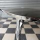 Vintage glass and chrome table