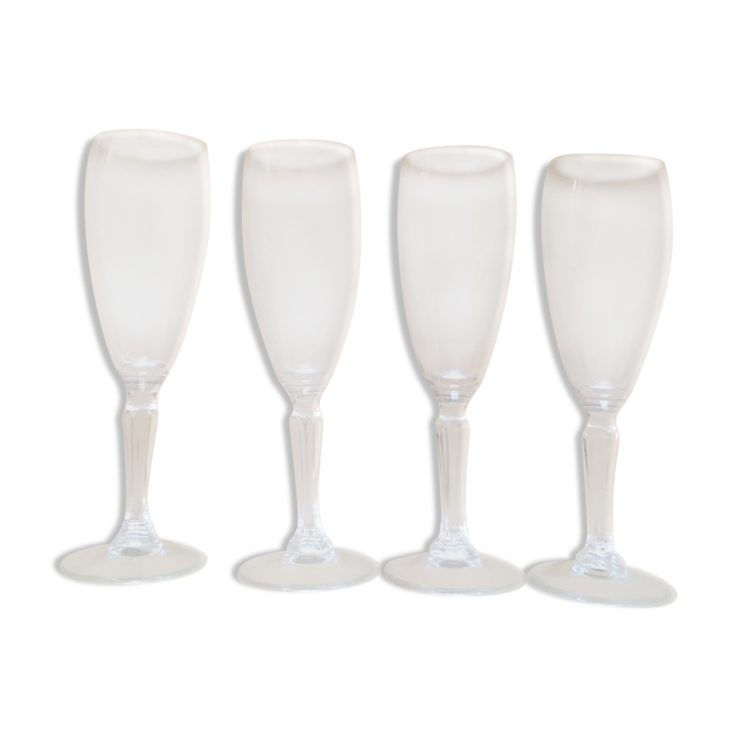 4 flutes Crystal champagne