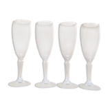 4 flutes Crystal champagne