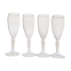 4 flutes Crystal champagne