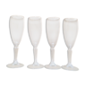 4 flutes Crystal champagne