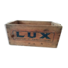 Former LUX wooden advertising box