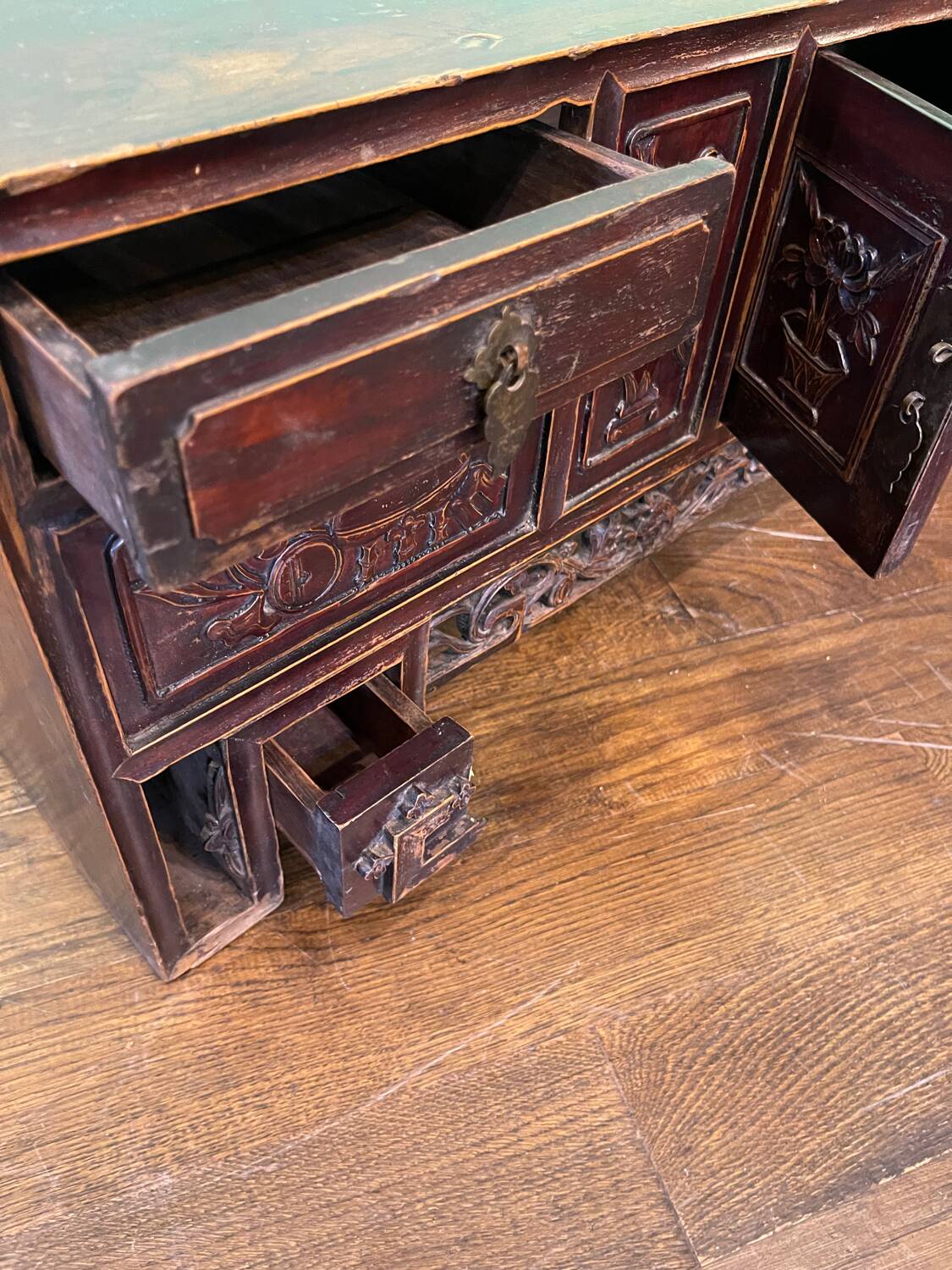 Antique Chinese low cabinet