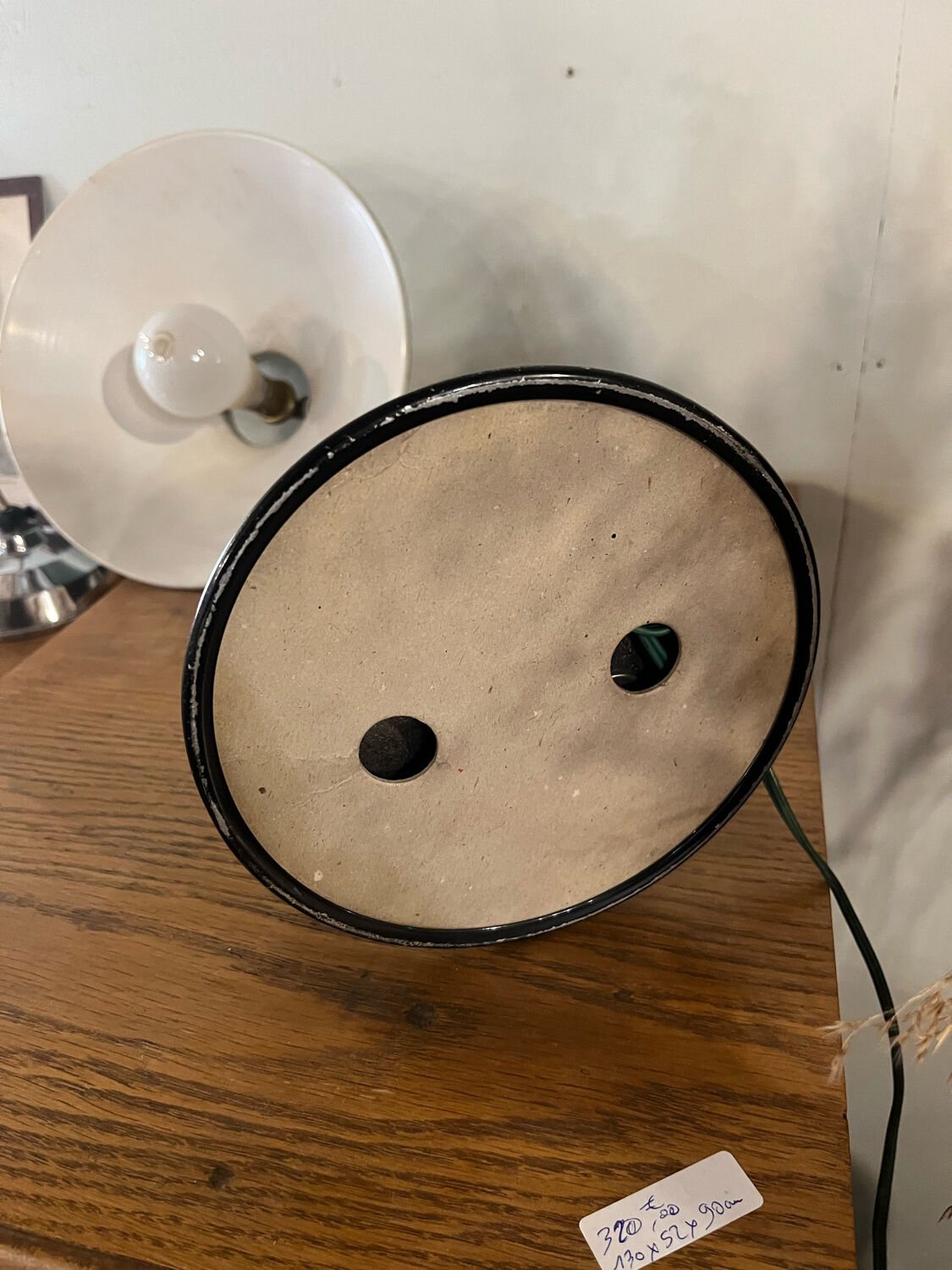 Desk lamp diabolo painted sheet metal