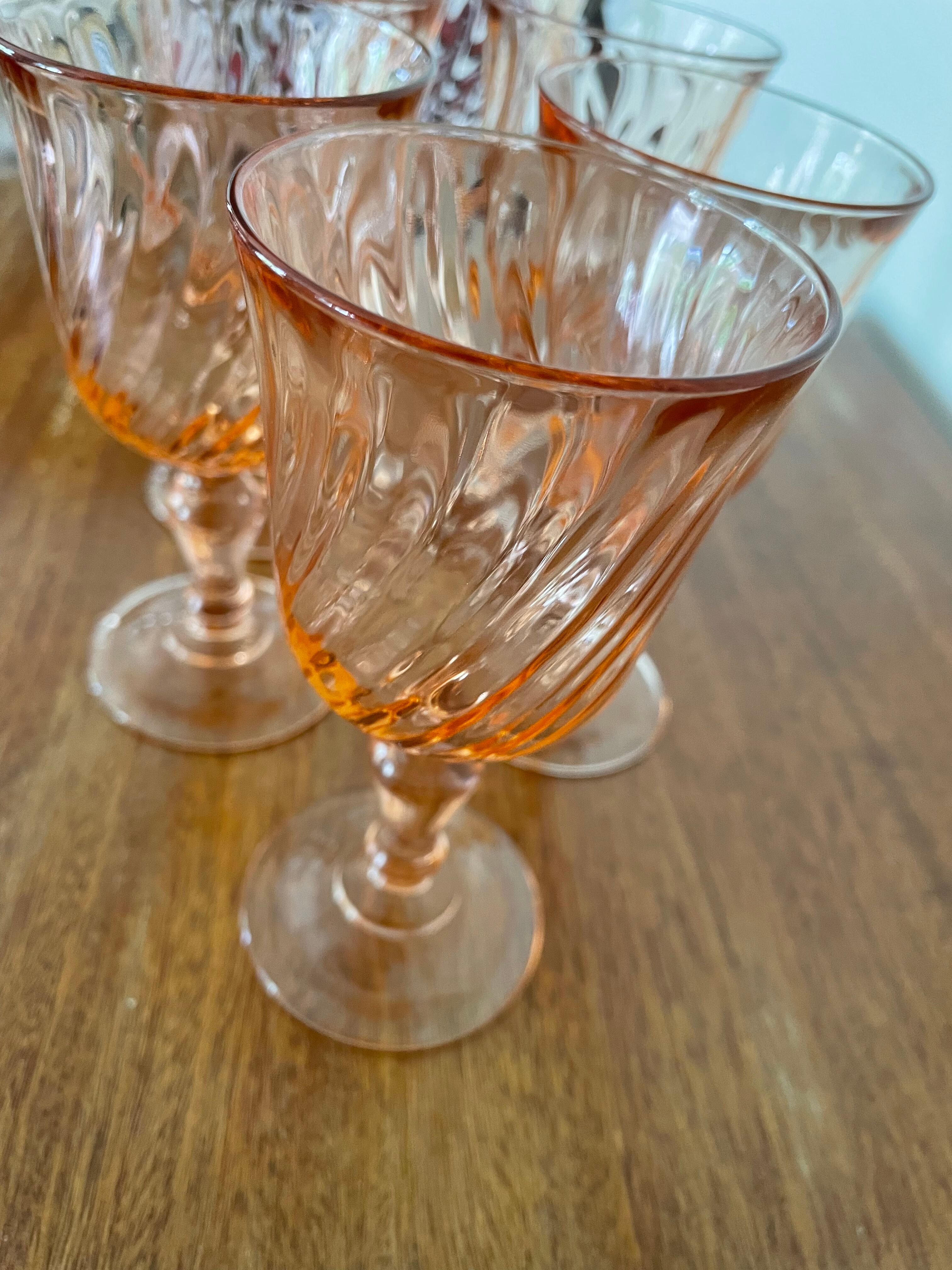 Rose liqueur or port glasses Rosaline d'Arcoroc
