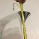 1960s Round Orange Chrome Pendant Light Guzzini style Bedroom Ceiling Lamp
