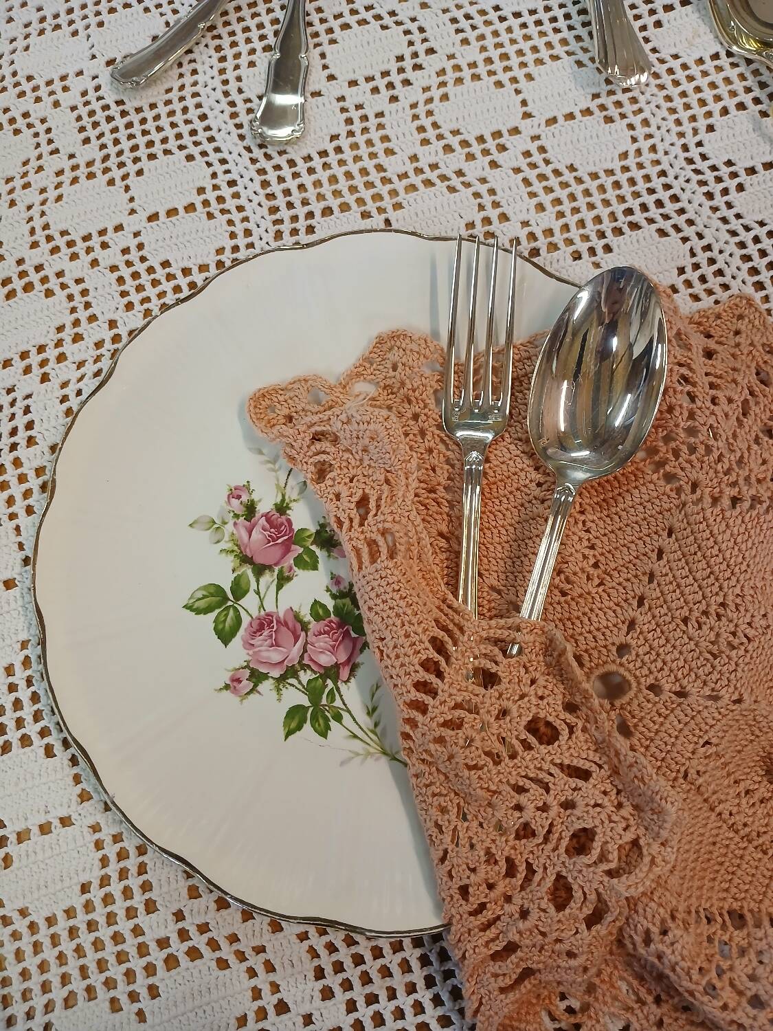 5 pairs of silver-plated cutlery