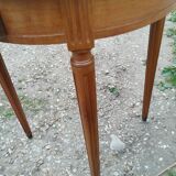 Antique bouillotte table with marble top, Louis XVI style