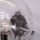 ensemble d'appliques Basket-Globe avec coupe en verre goutte de pluie par Raak, années 1970
