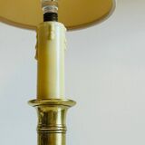 Vintage Solid Brass Candlestick Lamp