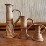 Stoneware candle holders