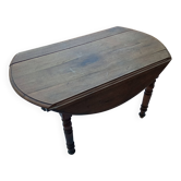 Table ronde pliante en chêne