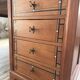 Double-sided walnut counter desk 1900
