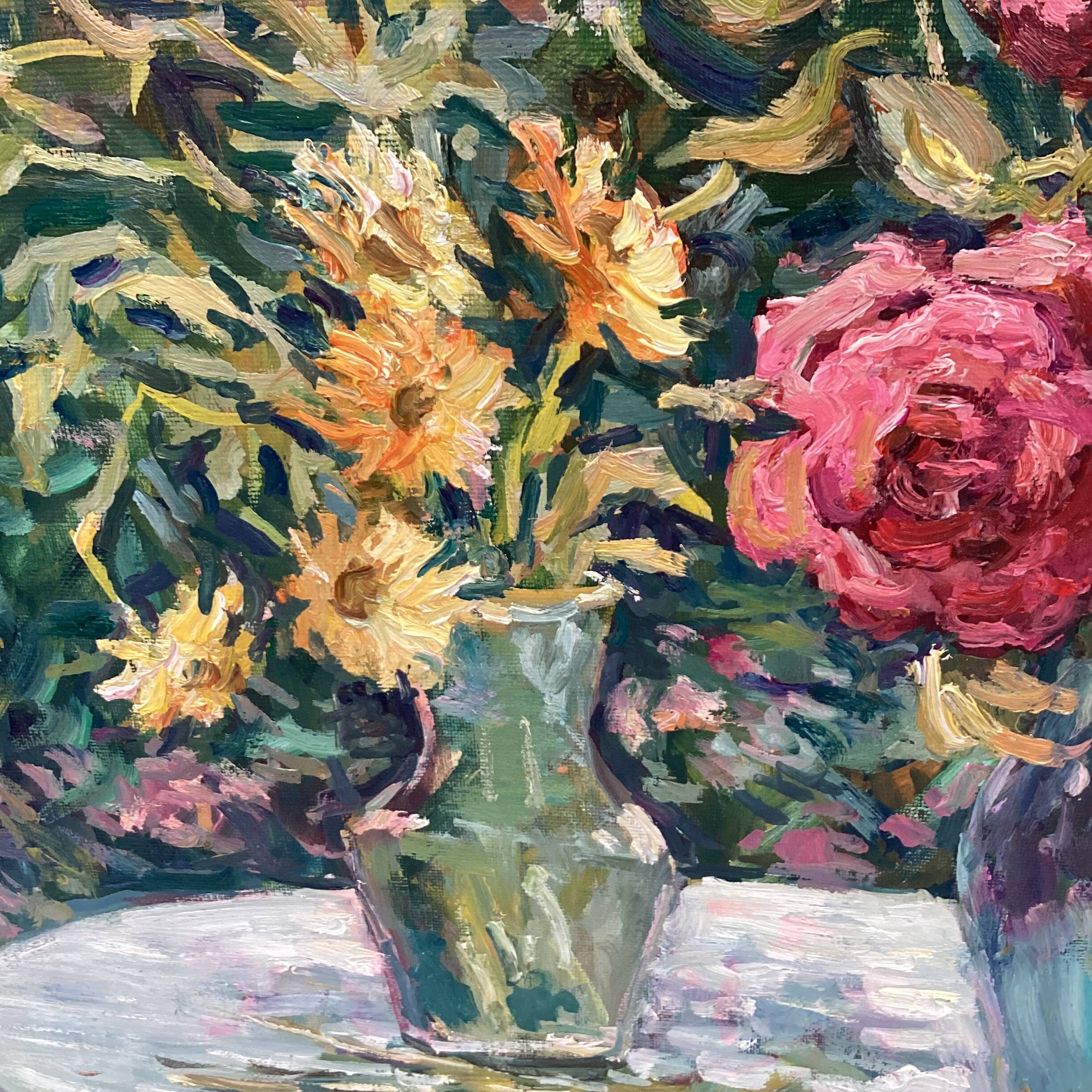 Signed painting Oil on canvas dimensions: height -50cm- width -60 cm-