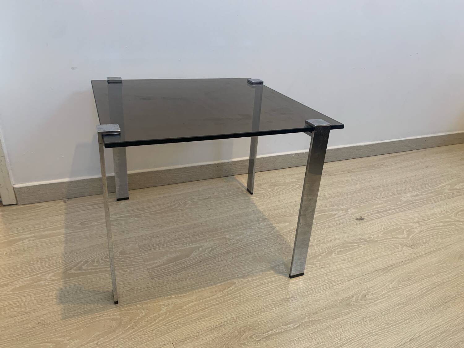 Smoked glass coffee table