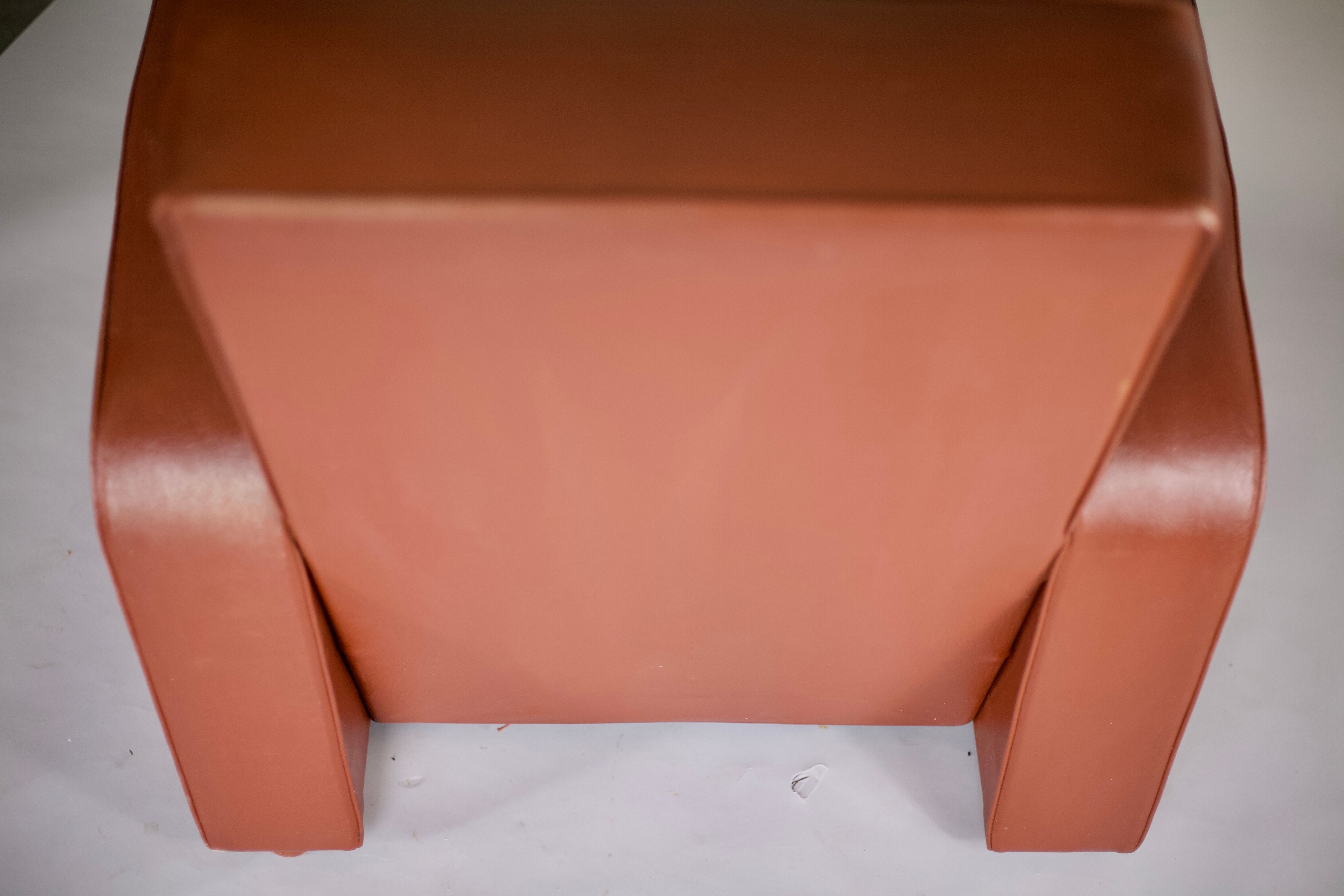 Armchair edited by Airborne, faux leather, France, circa 1950