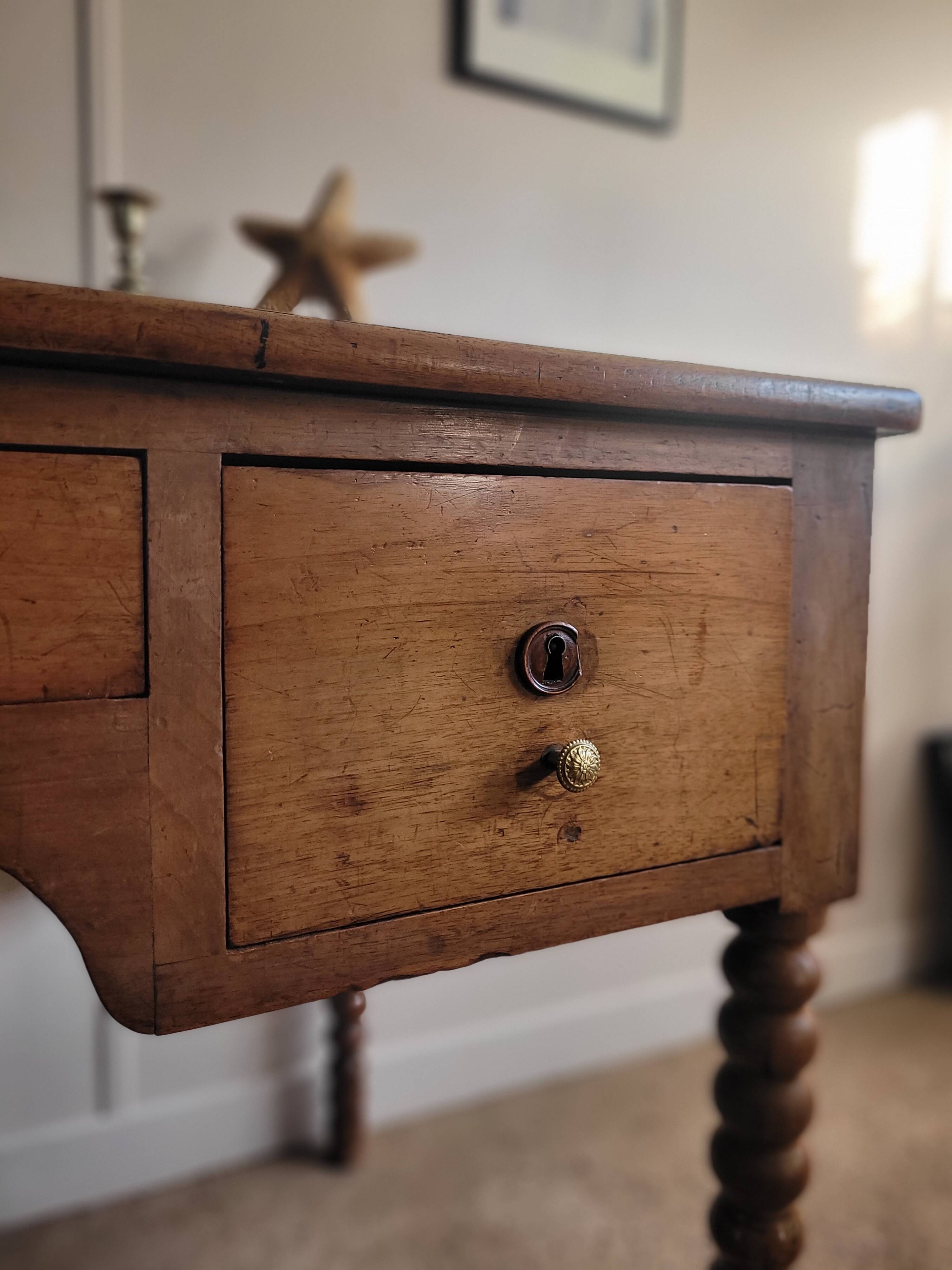 Louis Philippe desk with turned legs