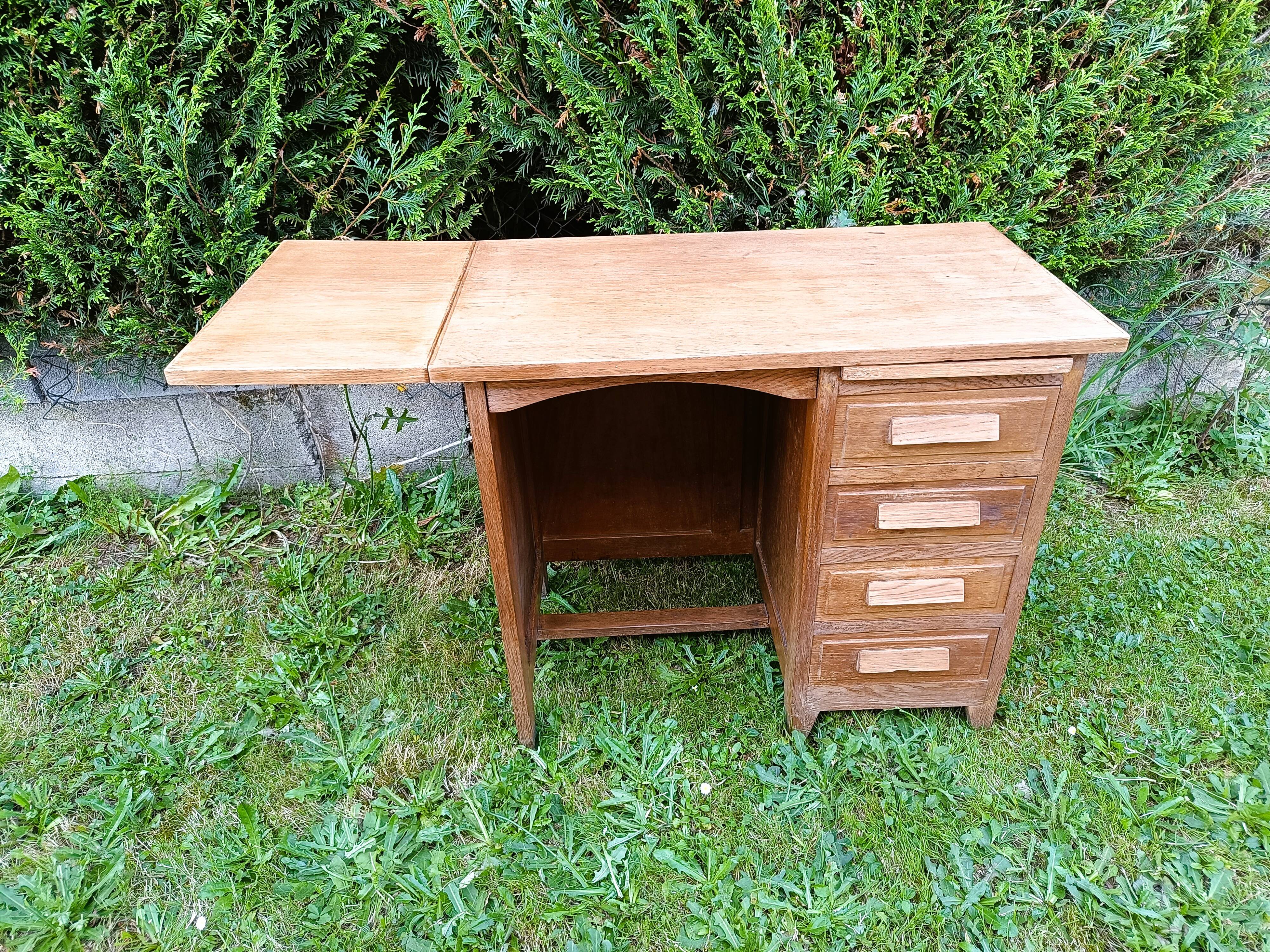 Antique solid oak desk