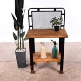 Industrial bar table, high garden table, console, work table