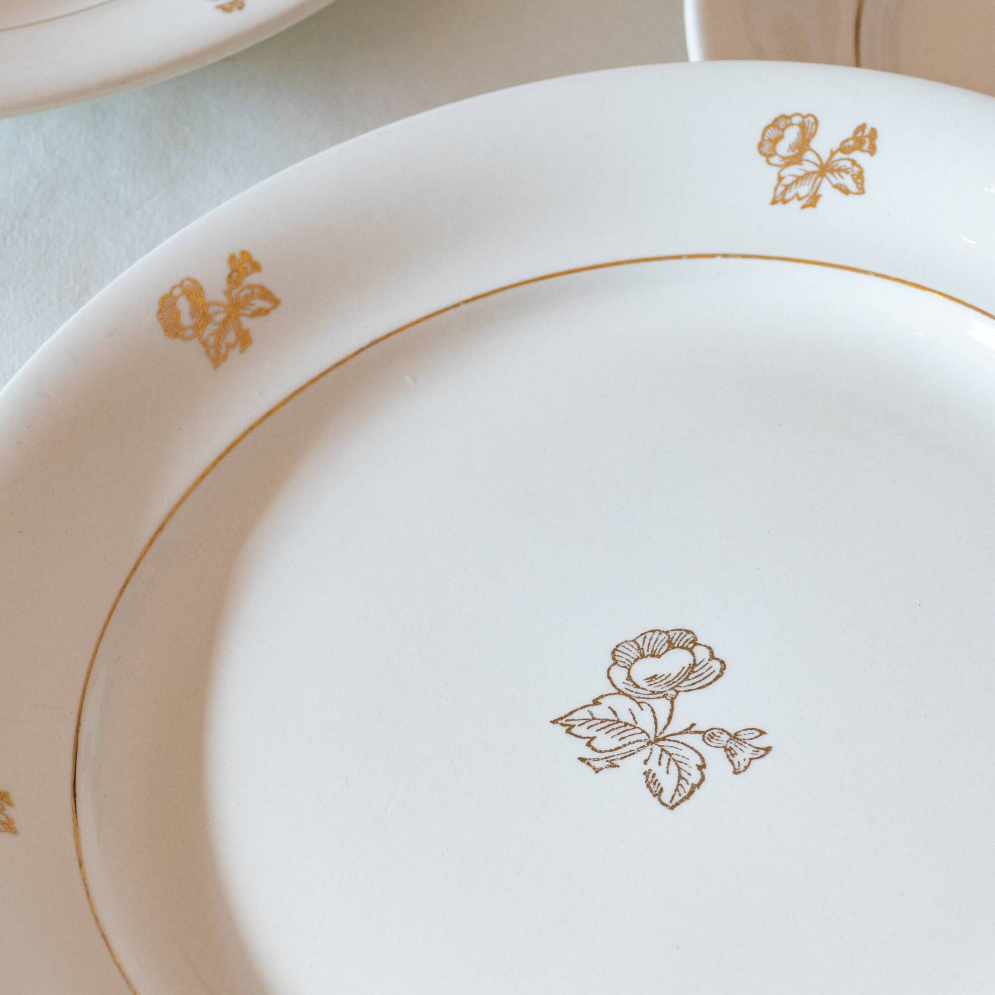6 old flat plates Villeroy & Boch 1930-1940