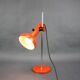 1970s German Orange Adjustable Desk Lamp Bauhaus Style