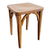 Beech stool or side table - 1950s