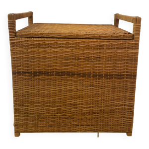 banc coffre en rotin