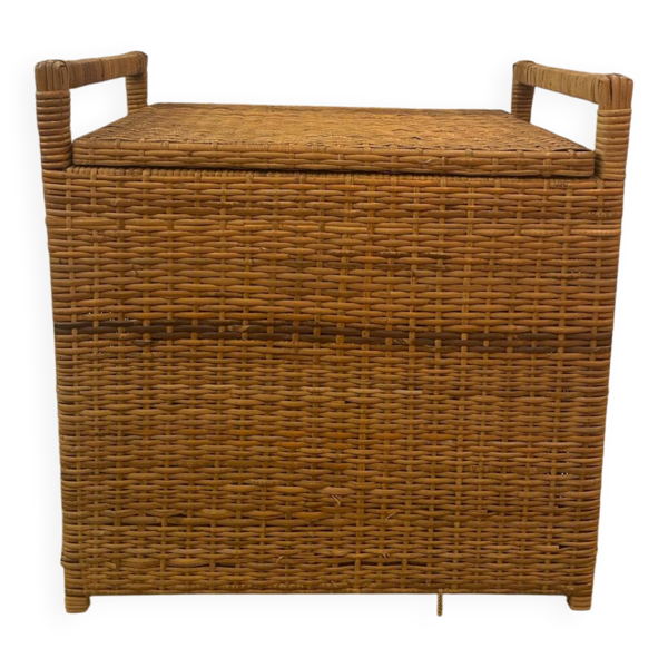 Banc coffre en rotin