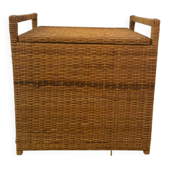 Banc coffre en rotin