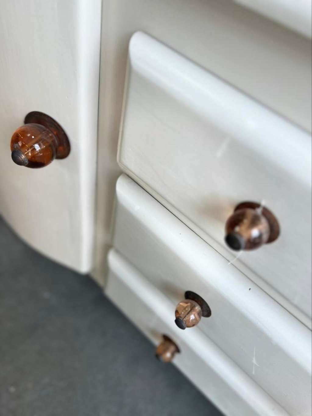 Vintage art deco furniture / make-up table / vanity cabinet