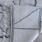 White Marmoucha Moroccan rug - 246 x 167 cm