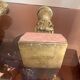 pair of antique bronze candlesticks
