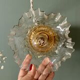 Suspension abat-jour vintage en verre