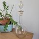 Glass carafe with gold trim