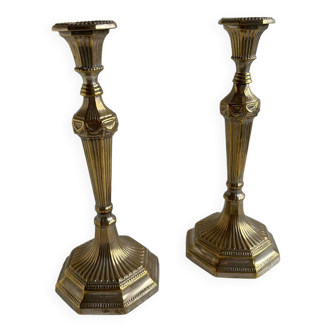 Pair of Louis XVI style candlesticks