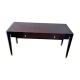 Bureau en acajou avec pieds en laiton