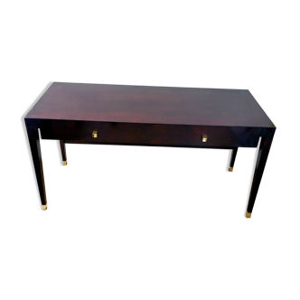 Mahogany desk with brass legs