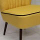 50s vintage cocktail armchair "yellow lelievre fabric