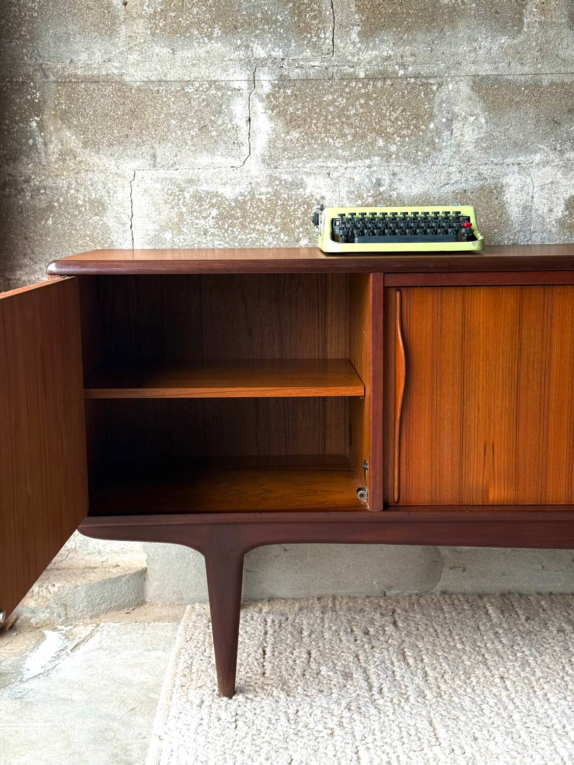 Scandinavian enfilade in teak, solid wood, 1960s/70s.